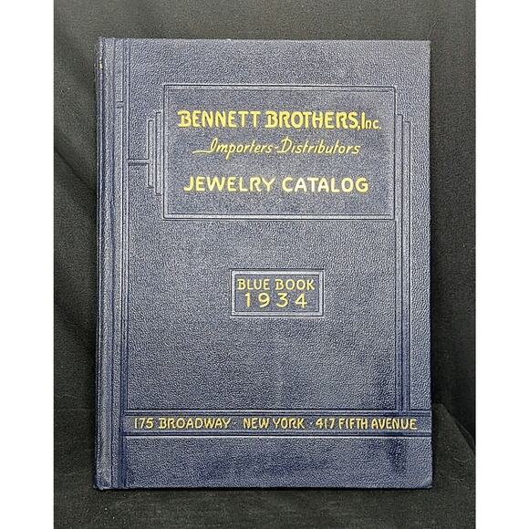 Brothers, INC 1934 Jewelry Catalog Blue Book Coffee Table Books
